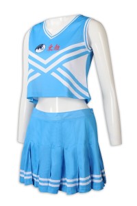 CH201 Mass Customized Sleeveless Waist Dress Cheerleading Dress Fashion Cheerleading Dress Cheerleading Dress Shop Blue  glee cheerios uniform  gladiator cheer skirt 45 degree